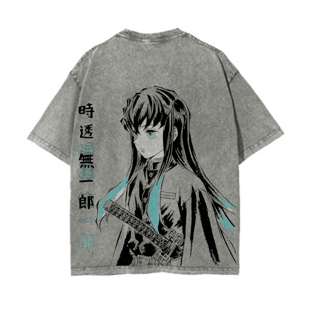 Vintage Oversized T-Shirt Demon Slayer