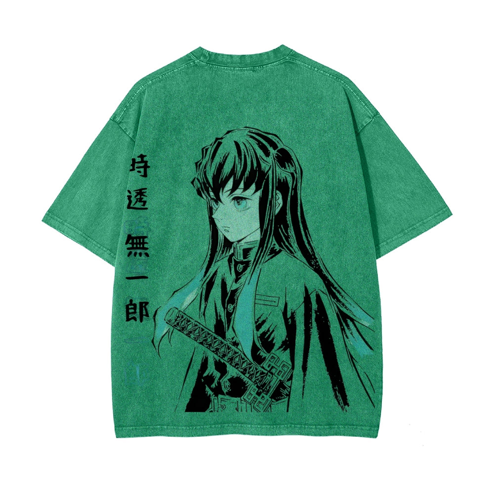 Vintage Oversized T-Shirt Demon Slayer