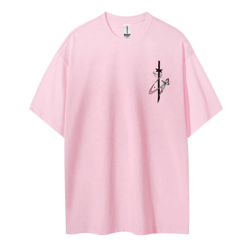 Demon Slayer Cotton Unisex Crew Neck Anime T-Shirt