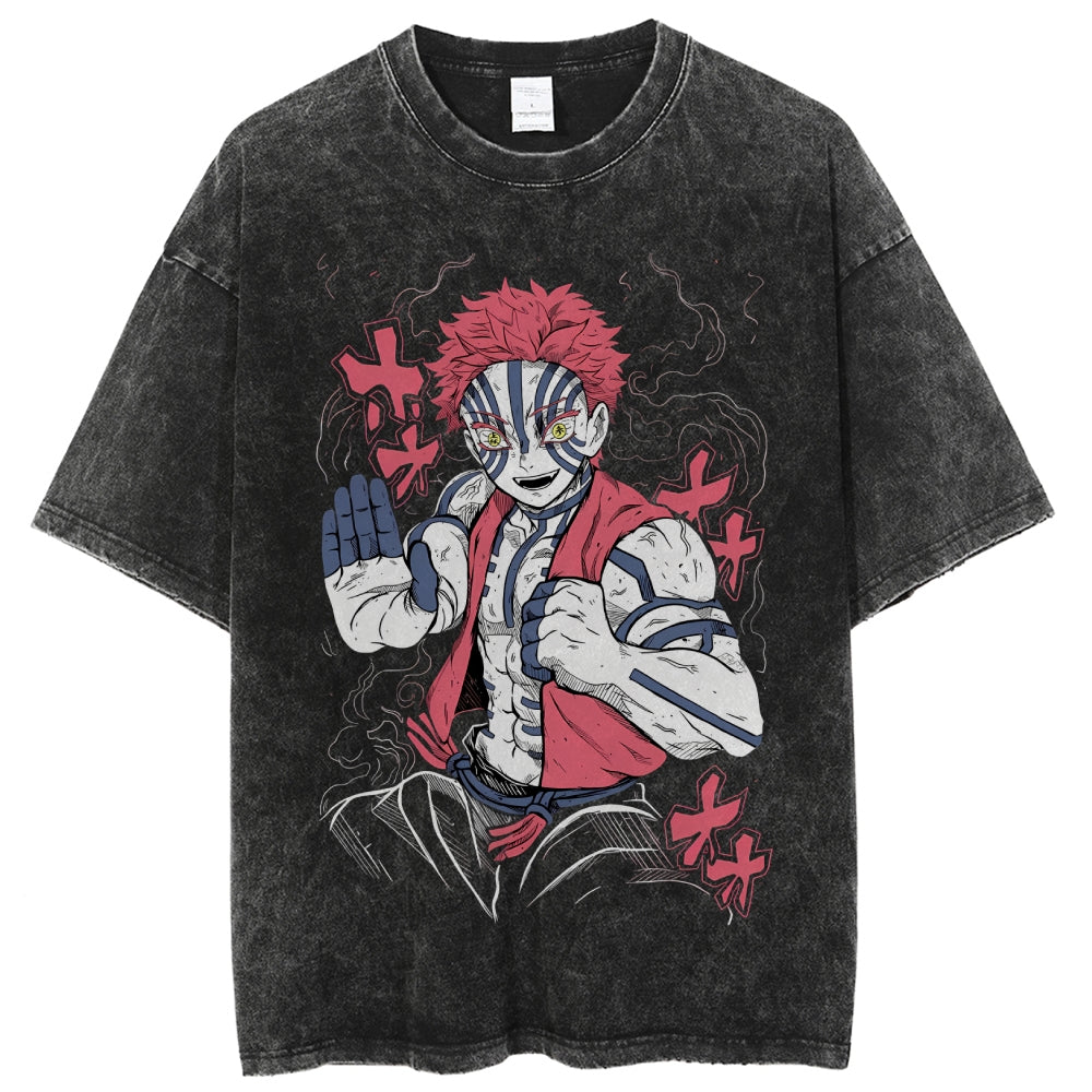 Unisex Vintage Washed T-shirt Demon Slayer