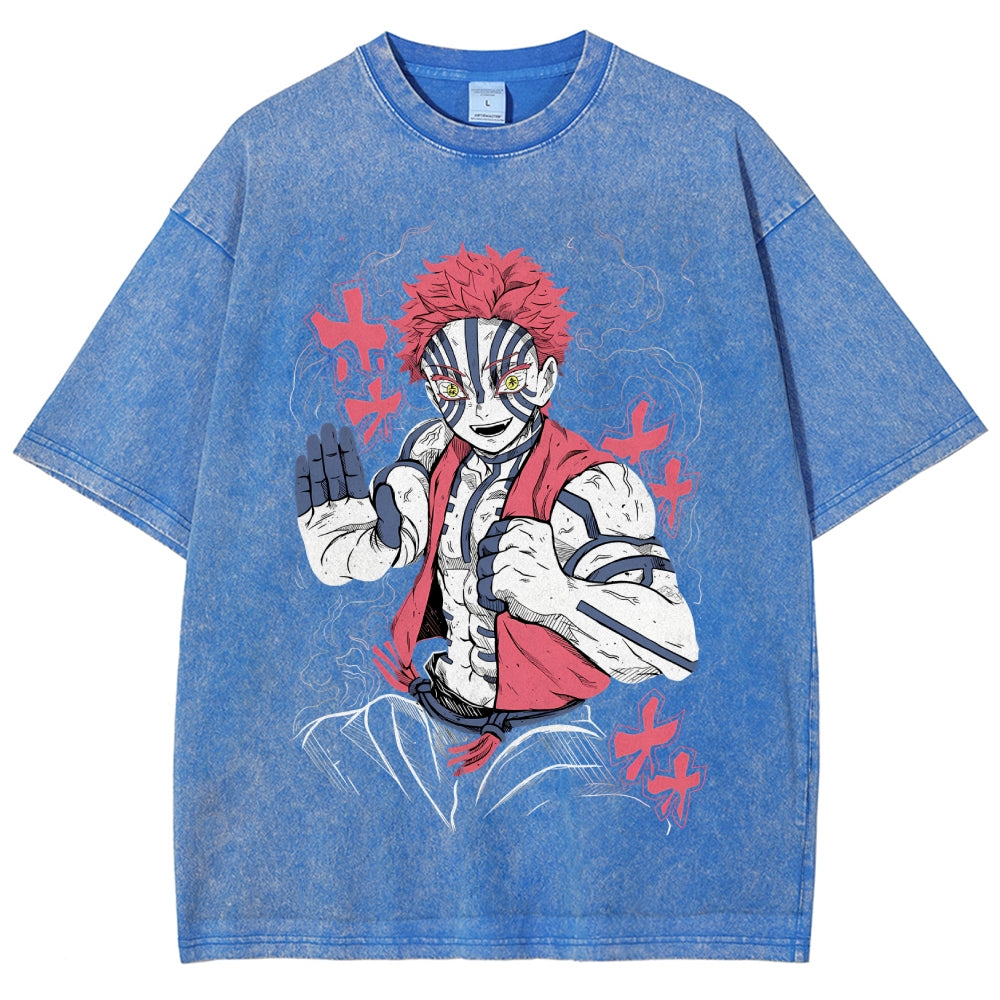 Unisex Vintage Washed T-shirt Demon Slayer