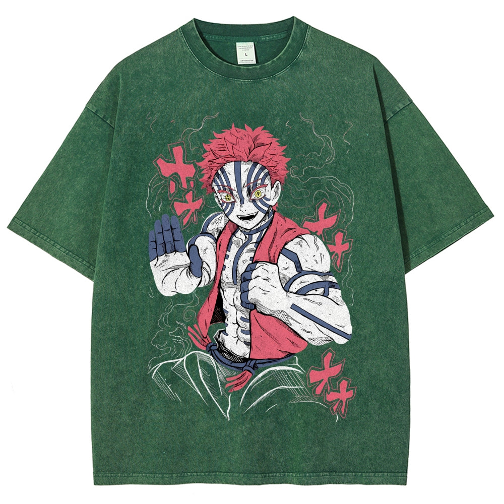 Unisex Vintage Washed T-shirt Demon Slayer