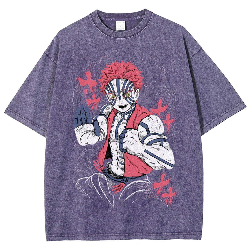 Unisex Vintage Washed T-shirt Demon Slayer