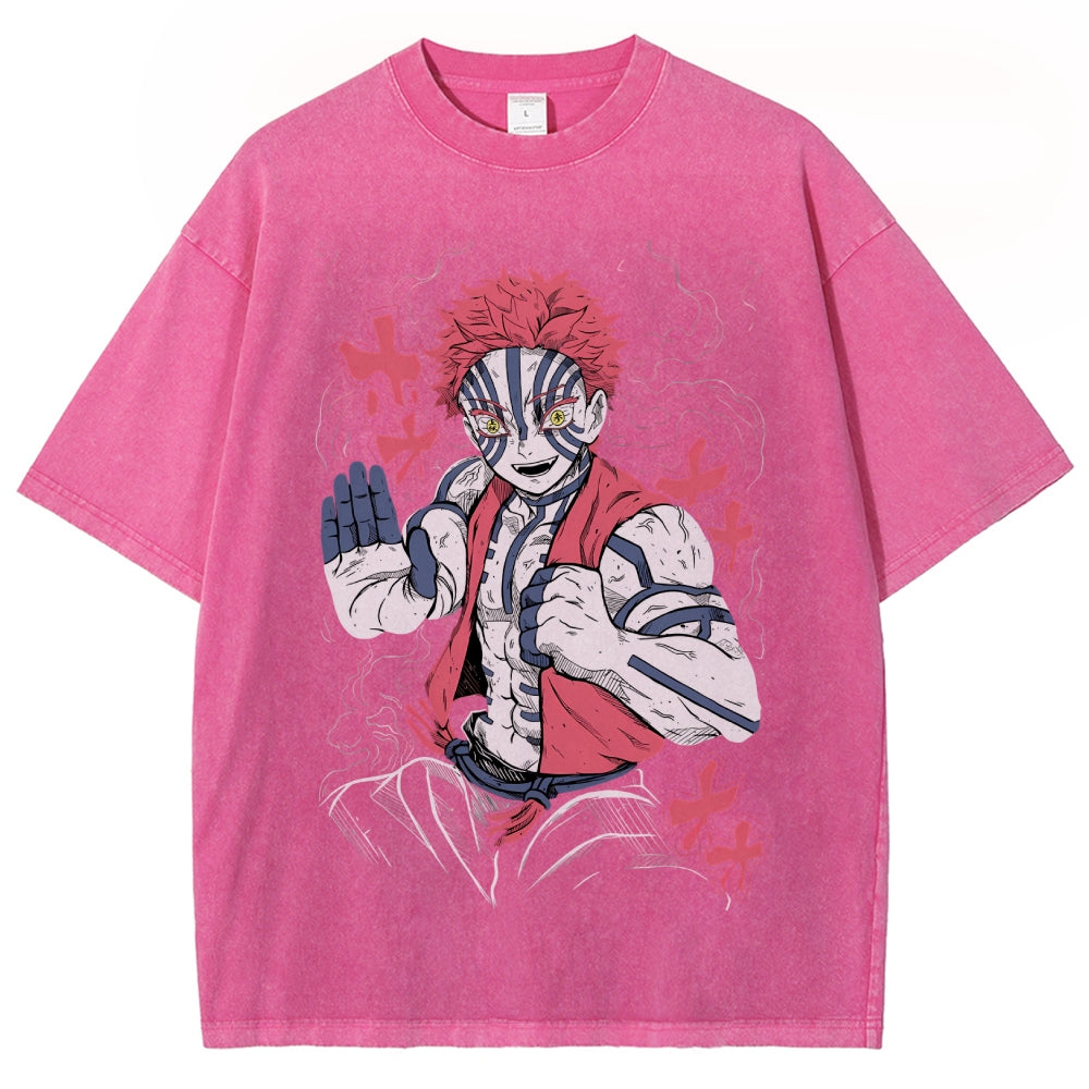 Unisex Vintage Washed T-shirt Demon Slayer