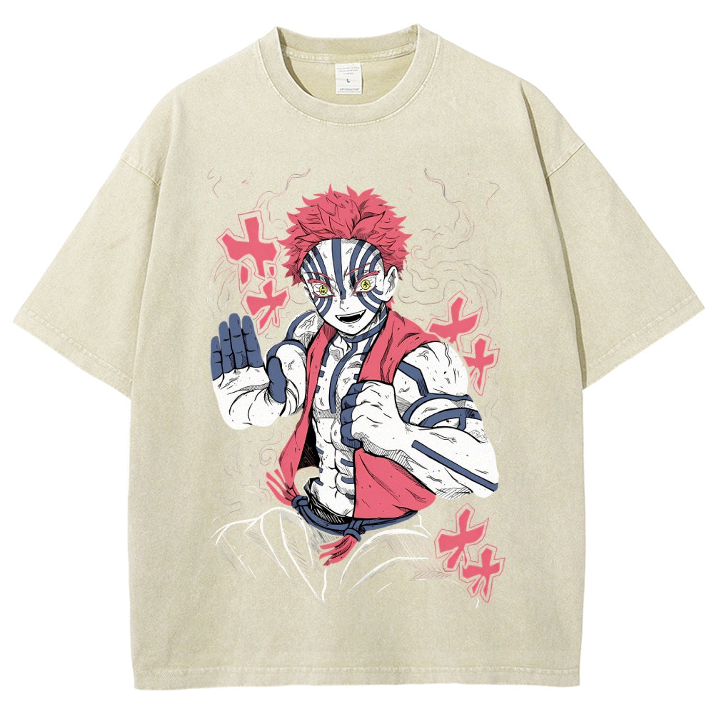 Unisex Vintage Washed T-shirt Demon Slayer