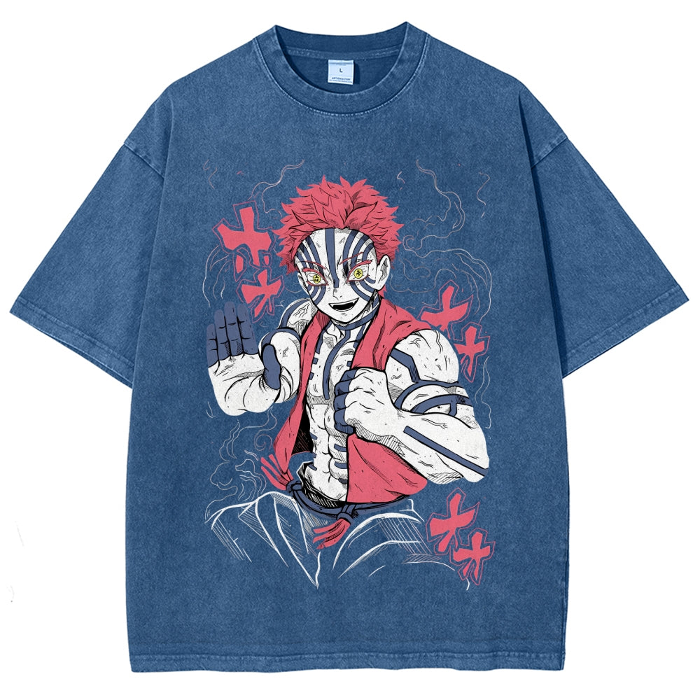 Unisex Vintage Washed T-shirt Demon Slayer