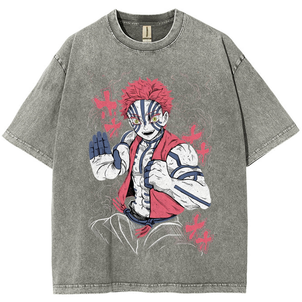 Unisex Vintage Washed T-shirt Demon Slayer