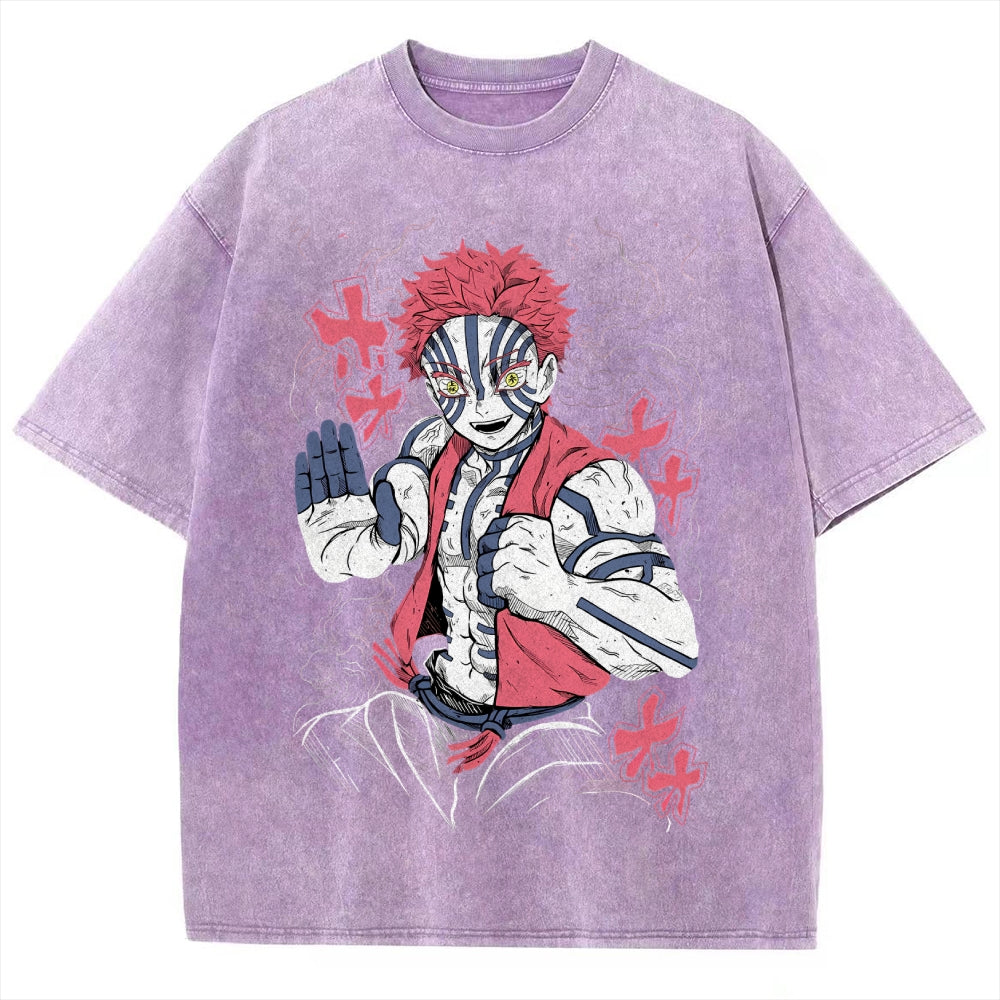 Unisex Vintage Washed T-shirt Demon Slayer