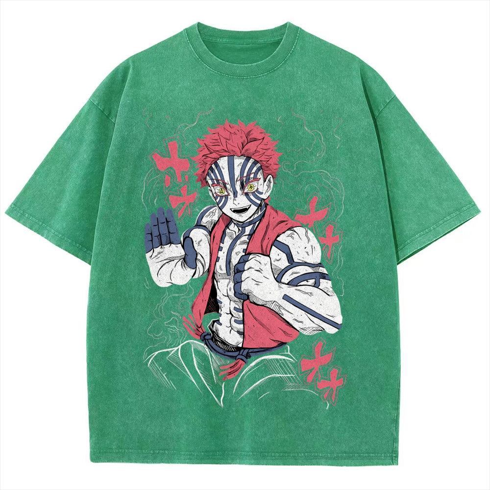 Unisex Vintage Washed T-shirt Demon Slayer