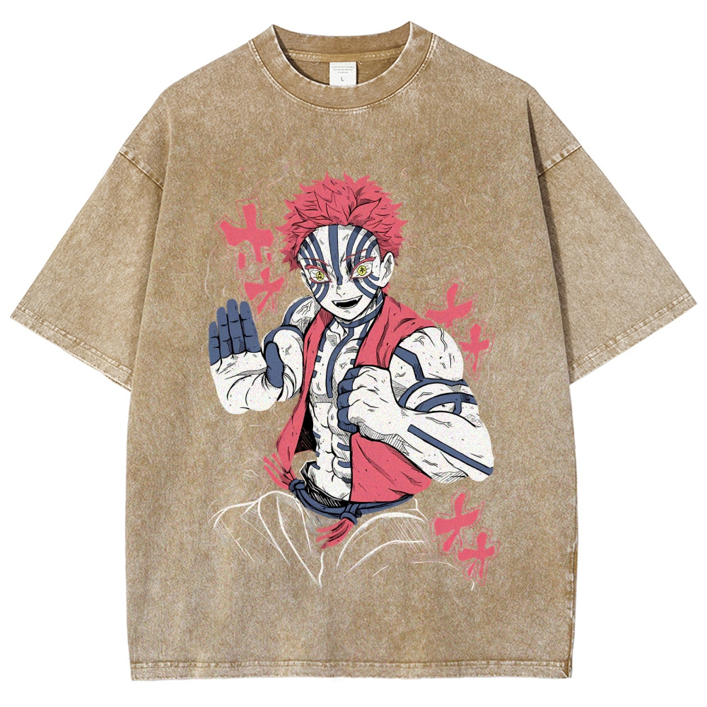 Unisex Vintage Washed T-shirt Demon Slayer