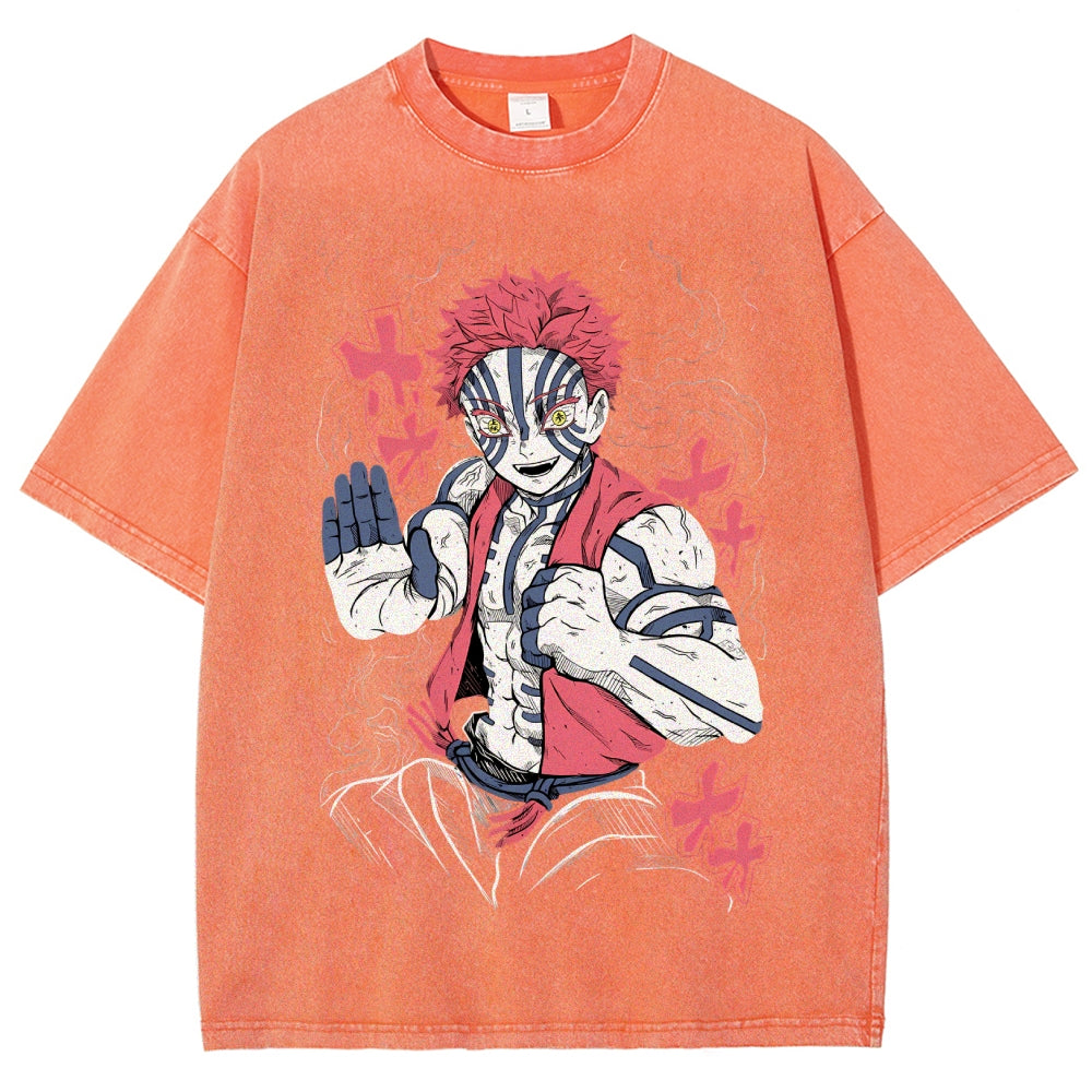 Unisex Vintage Washed T-shirt Demon Slayer