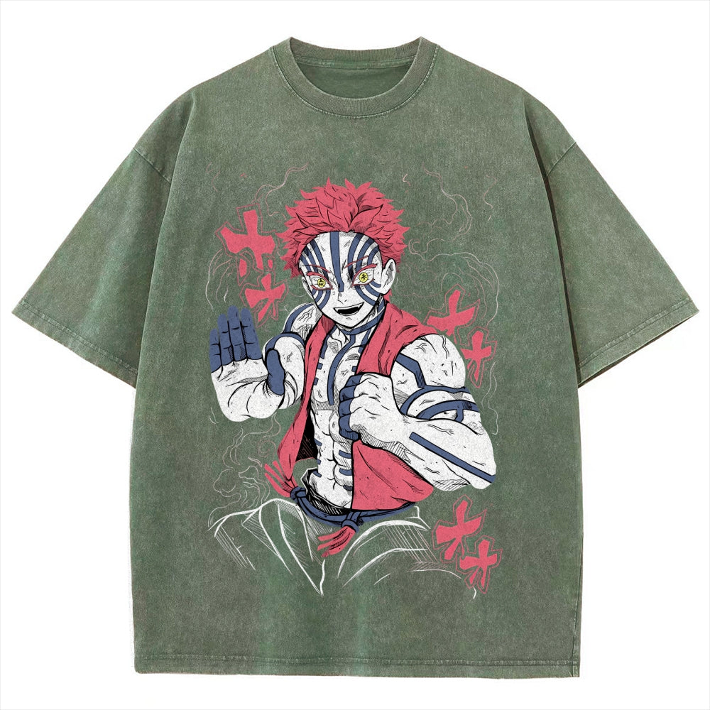 Unisex Vintage Washed T-shirt Demon Slayer