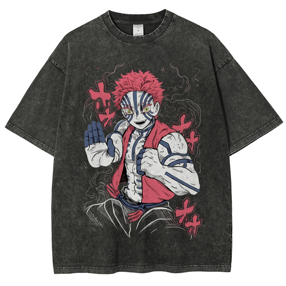 Unisex Vintage Washed T-shirt Demon Slayer