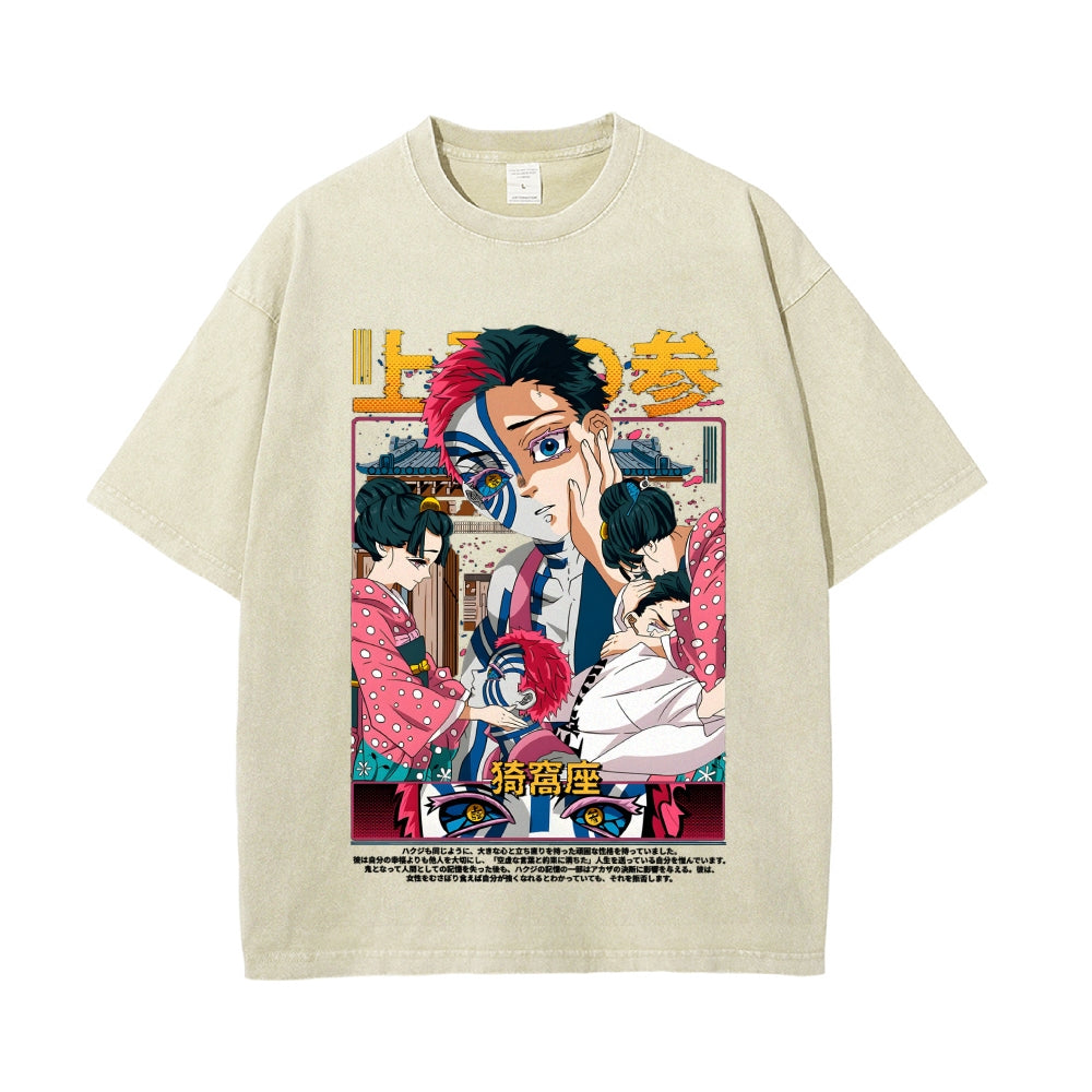 Vintage Oversized T-Shirt Demon Slayer