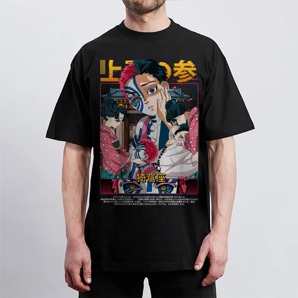 Demon Slayer Cotton Unisex Crew Neck Anime T-Shirt