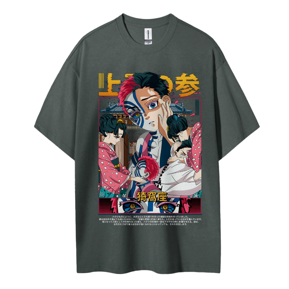 Demon Slayer Cotton Unisex Crew Neck Anime T-Shirt