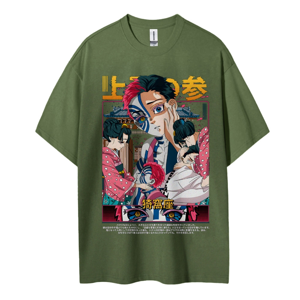 Demon Slayer Cotton Unisex Crew Neck Anime T-Shirt