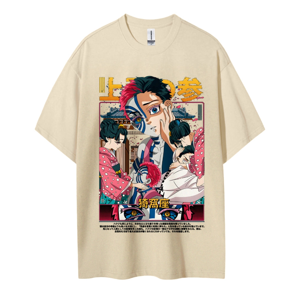 Demon Slayer Cotton Unisex Crew Neck Anime T-Shirt