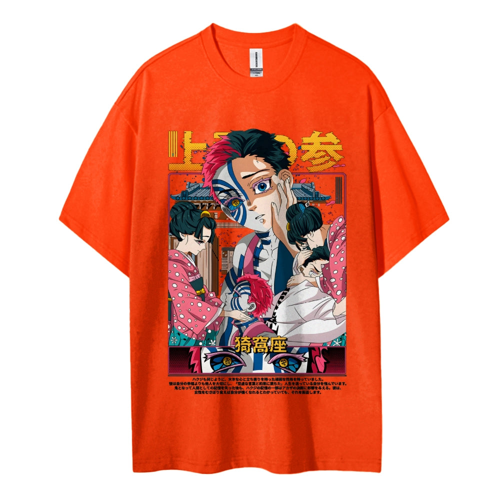 Demon Slayer Cotton Unisex Crew Neck Anime T-Shirt