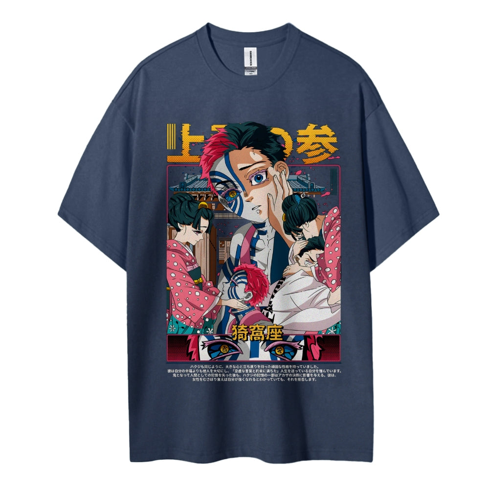 Demon Slayer Cotton Unisex Crew Neck Anime T-Shirt