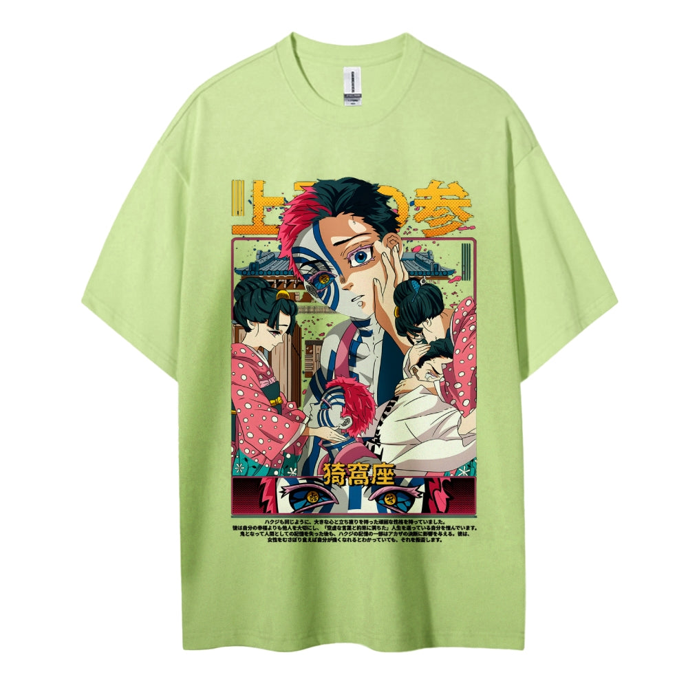 Demon Slayer Cotton Unisex Crew Neck Anime T-Shirt