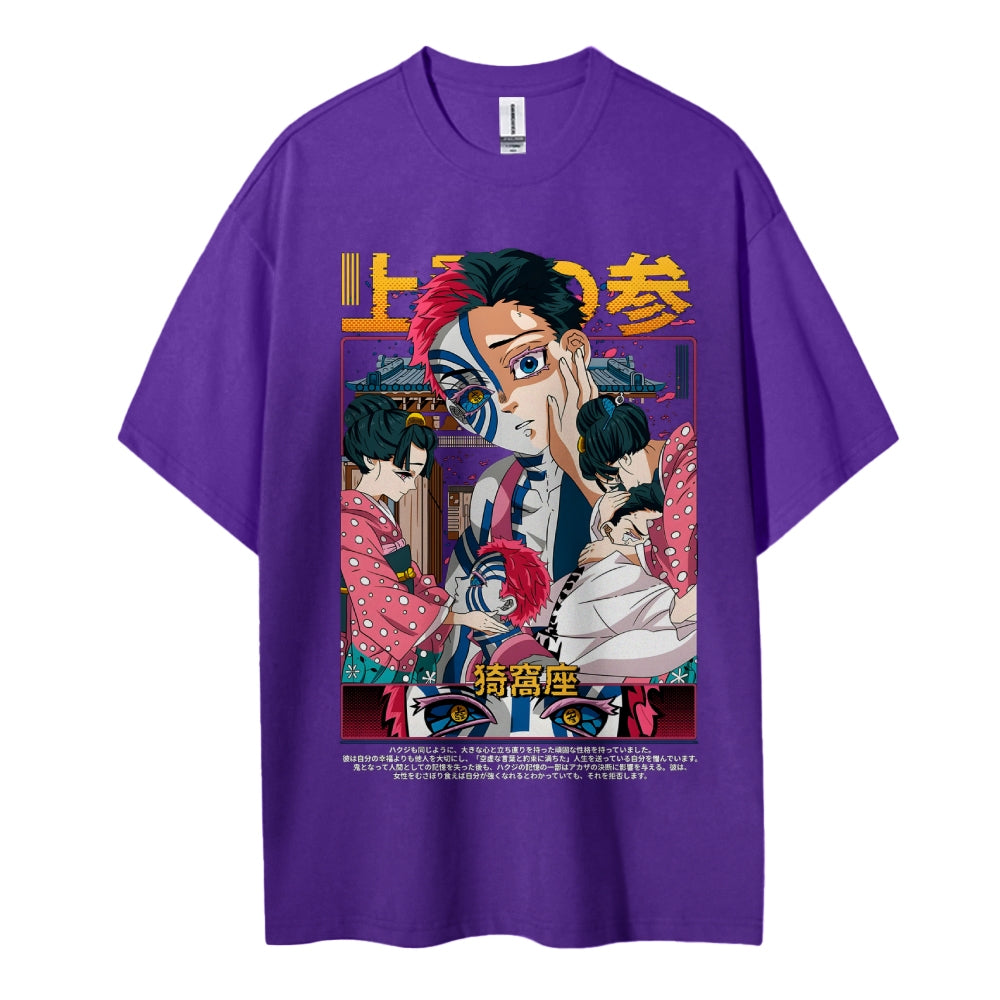 Demon Slayer Cotton Unisex Crew Neck Anime T-Shirt