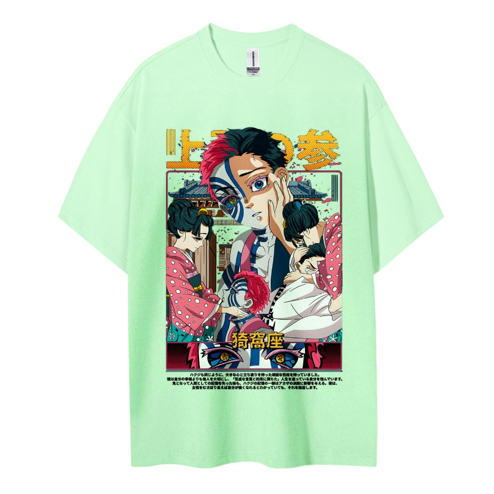 Demon Slayer Cotton Unisex Crew Neck Anime T-Shirt