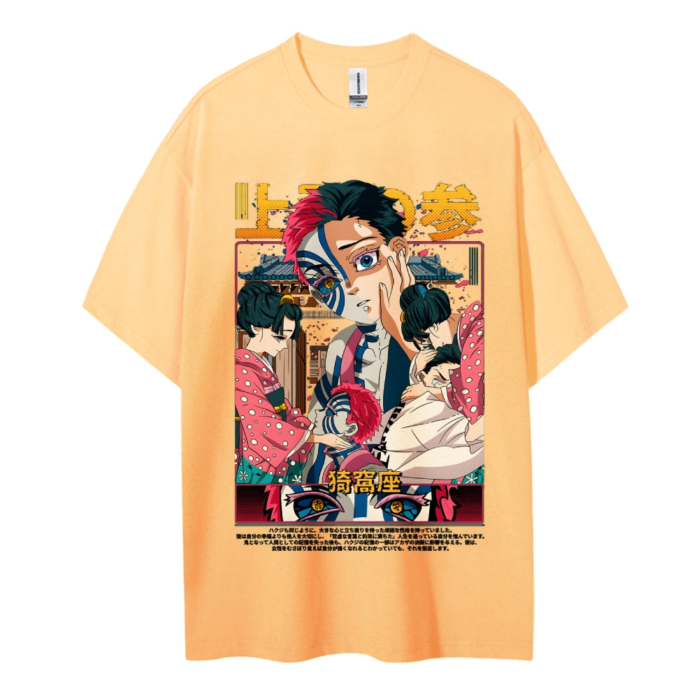 Demon Slayer Cotton Unisex Crew Neck Anime T-Shirt