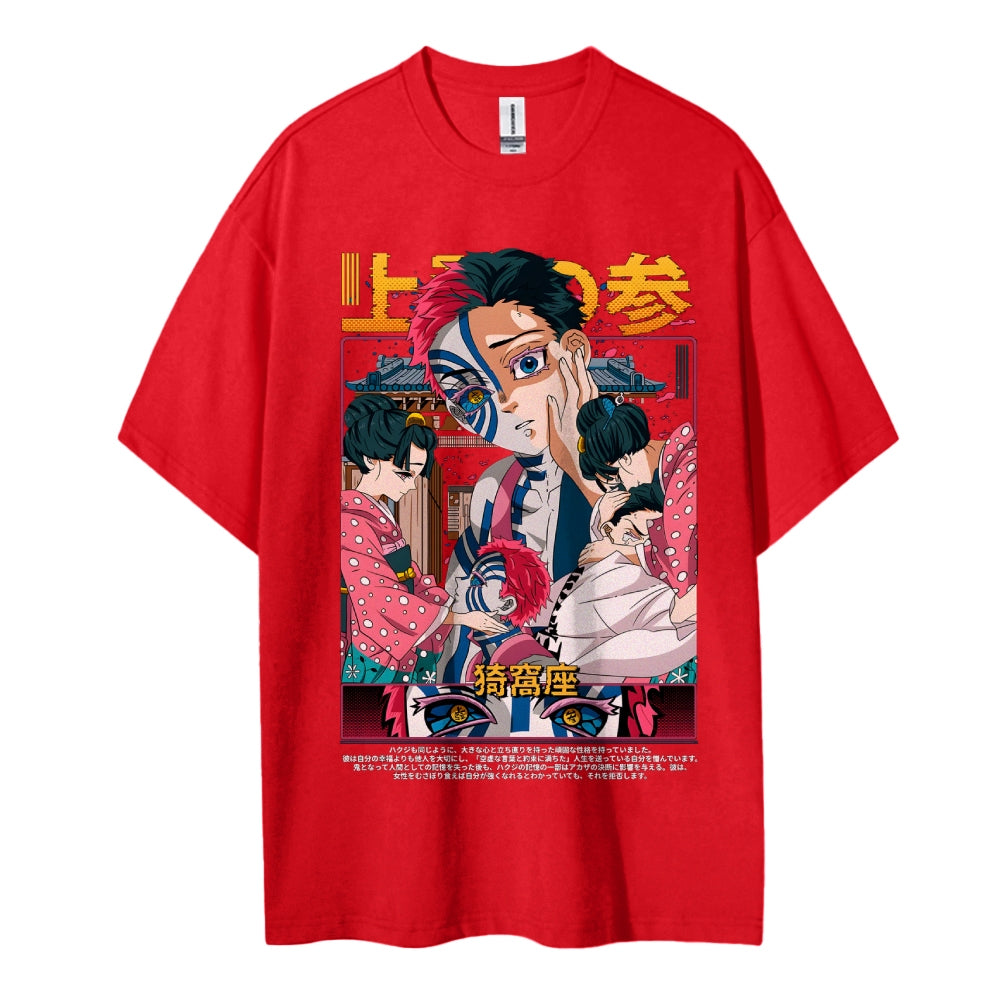 Demon Slayer Cotton Unisex Crew Neck Anime T-Shirt