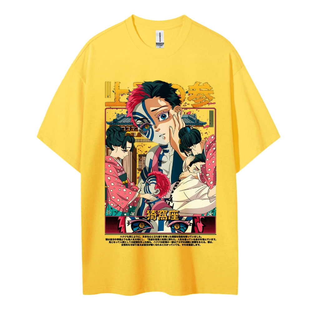 Demon Slayer Cotton Unisex Crew Neck Anime T-Shirt