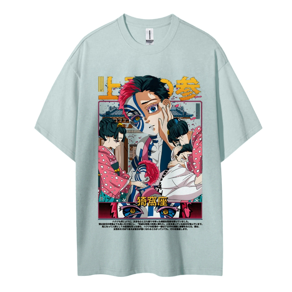 Demon Slayer Cotton Unisex Crew Neck Anime T-Shirt