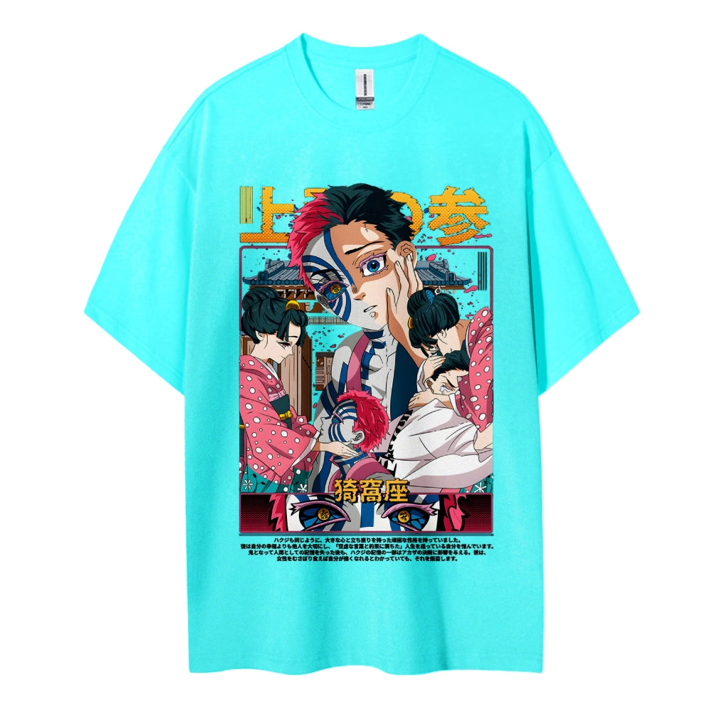 Demon Slayer Cotton Unisex Crew Neck Anime T-Shirt
