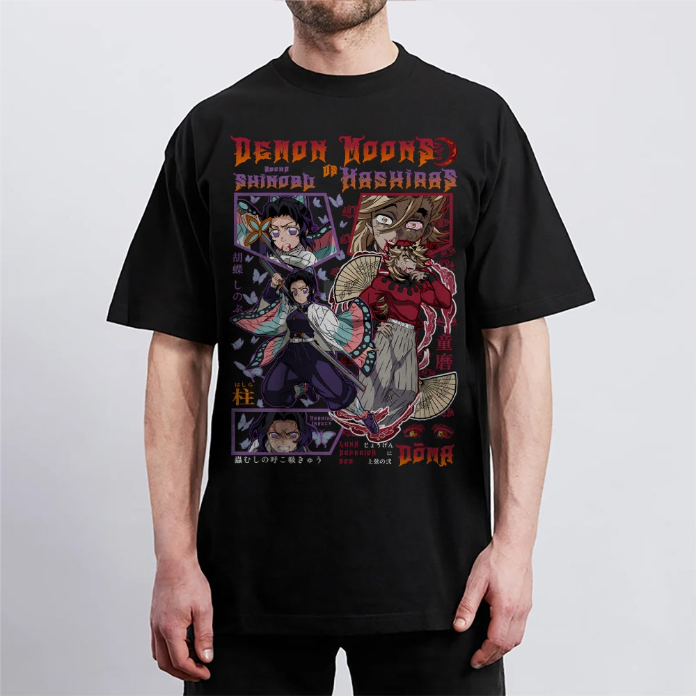 Demon Slayer Cotton Unisex Crew Neck Anime T-Shirt