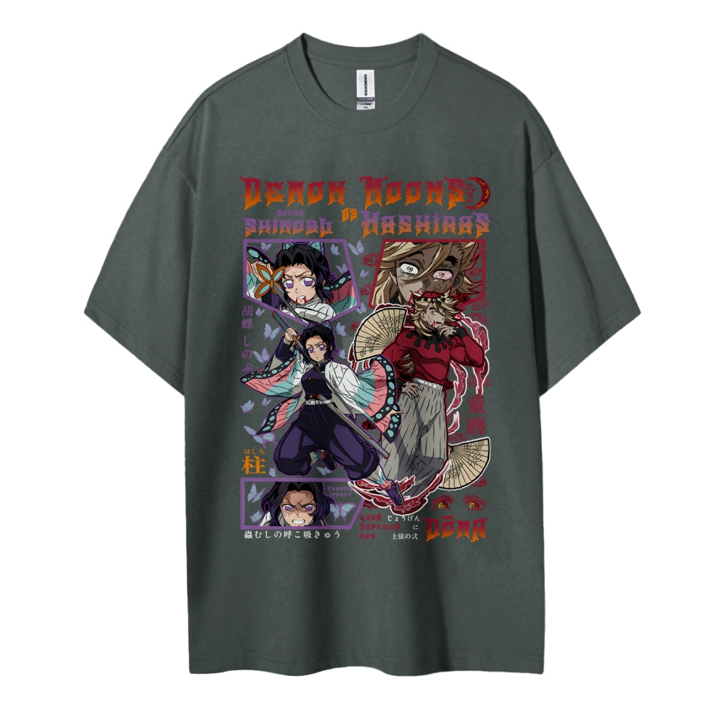 Demon Slayer Cotton Unisex Crew Neck Anime T-Shirt