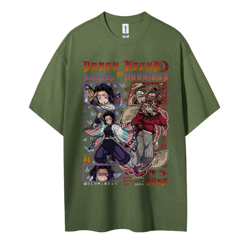 Demon Slayer Cotton Unisex Crew Neck Anime T-Shirt