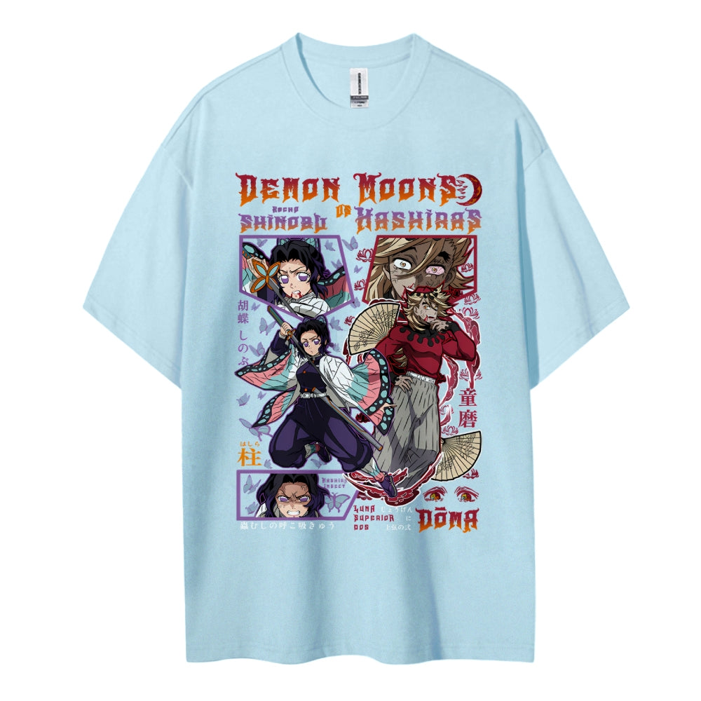 Demon Slayer Cotton Unisex Crew Neck Anime T-Shirt