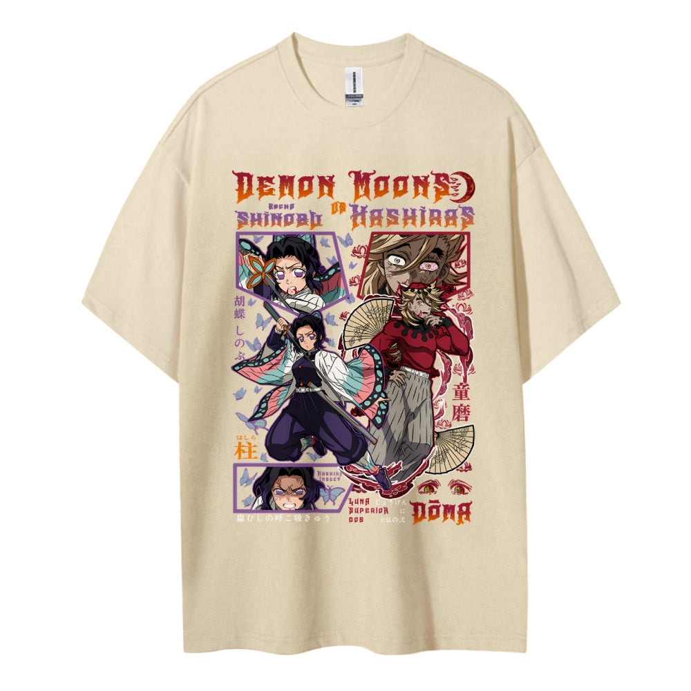 Demon Slayer Cotton Unisex Crew Neck Anime T-Shirt