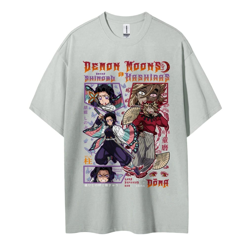 Demon Slayer Cotton Unisex Crew Neck Anime T-Shirt