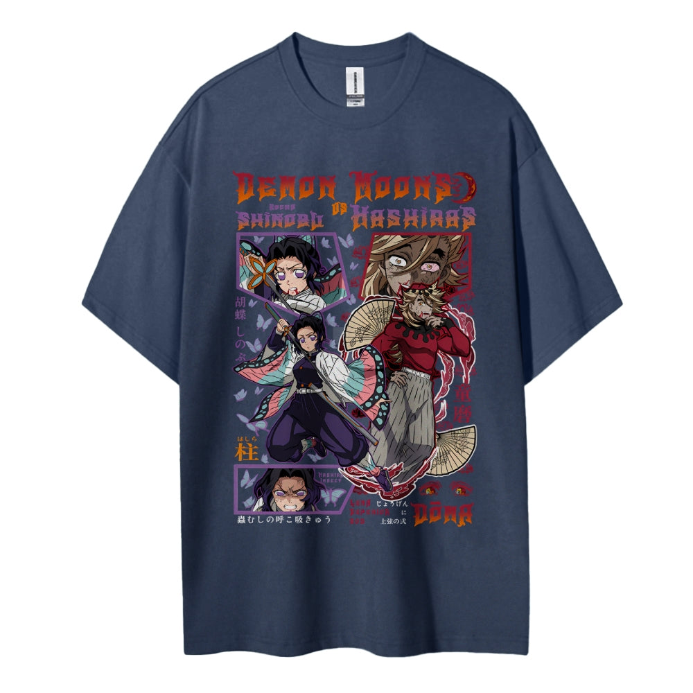 Demon Slayer Cotton Unisex Crew Neck Anime T-Shirt