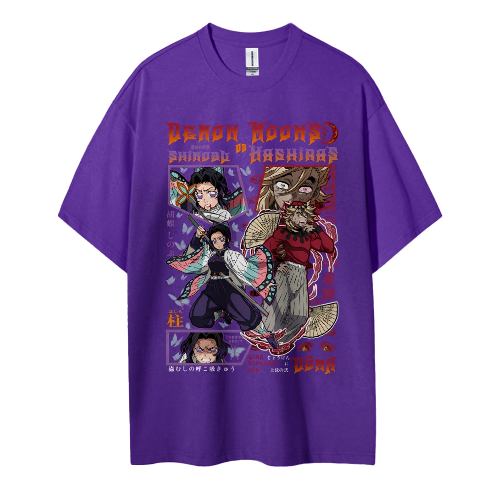 Demon Slayer Cotton Unisex Crew Neck Anime T-Shirt