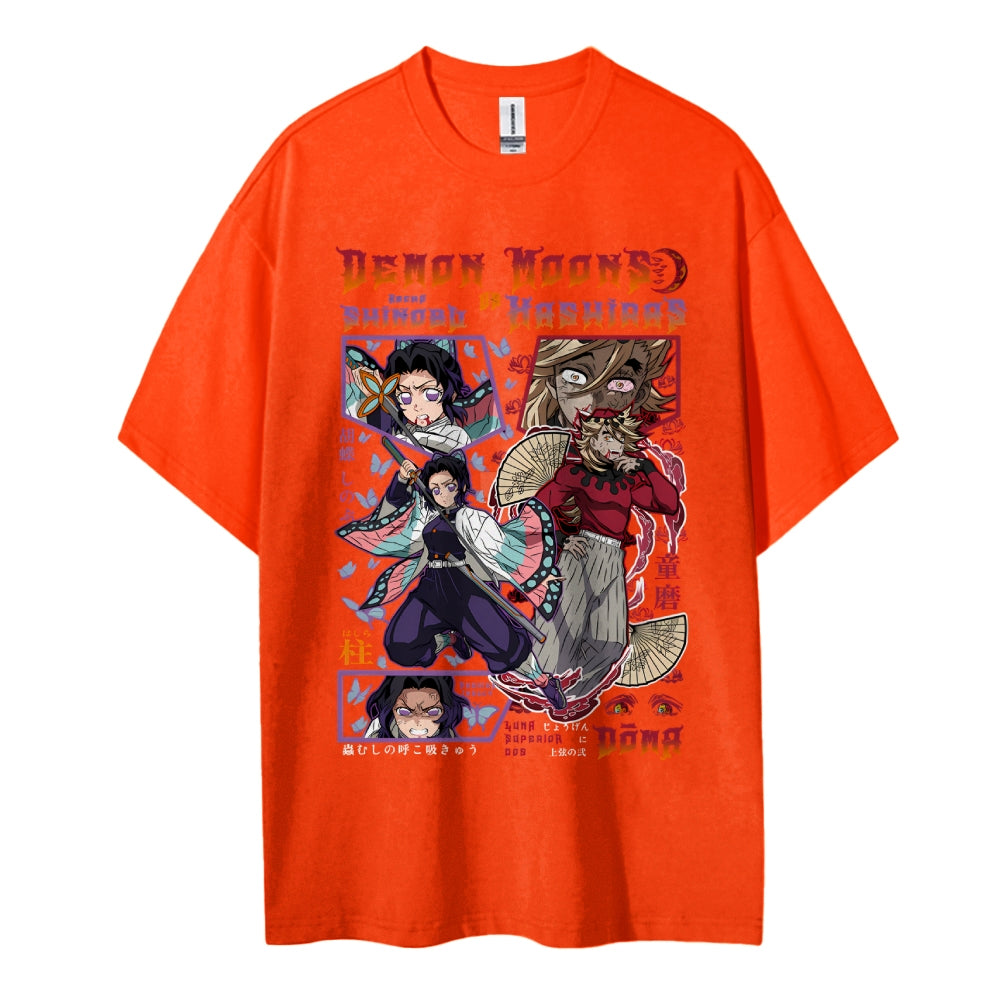 Demon Slayer Cotton Unisex Crew Neck Anime T-Shirt