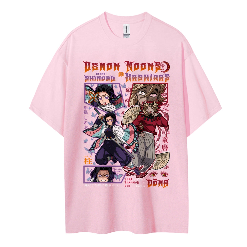Demon Slayer Cotton Unisex Crew Neck Anime T-Shirt