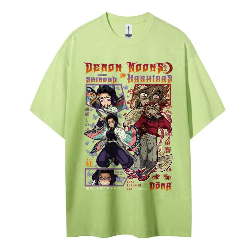 Demon Slayer Cotton Unisex Crew Neck Anime T-Shirt