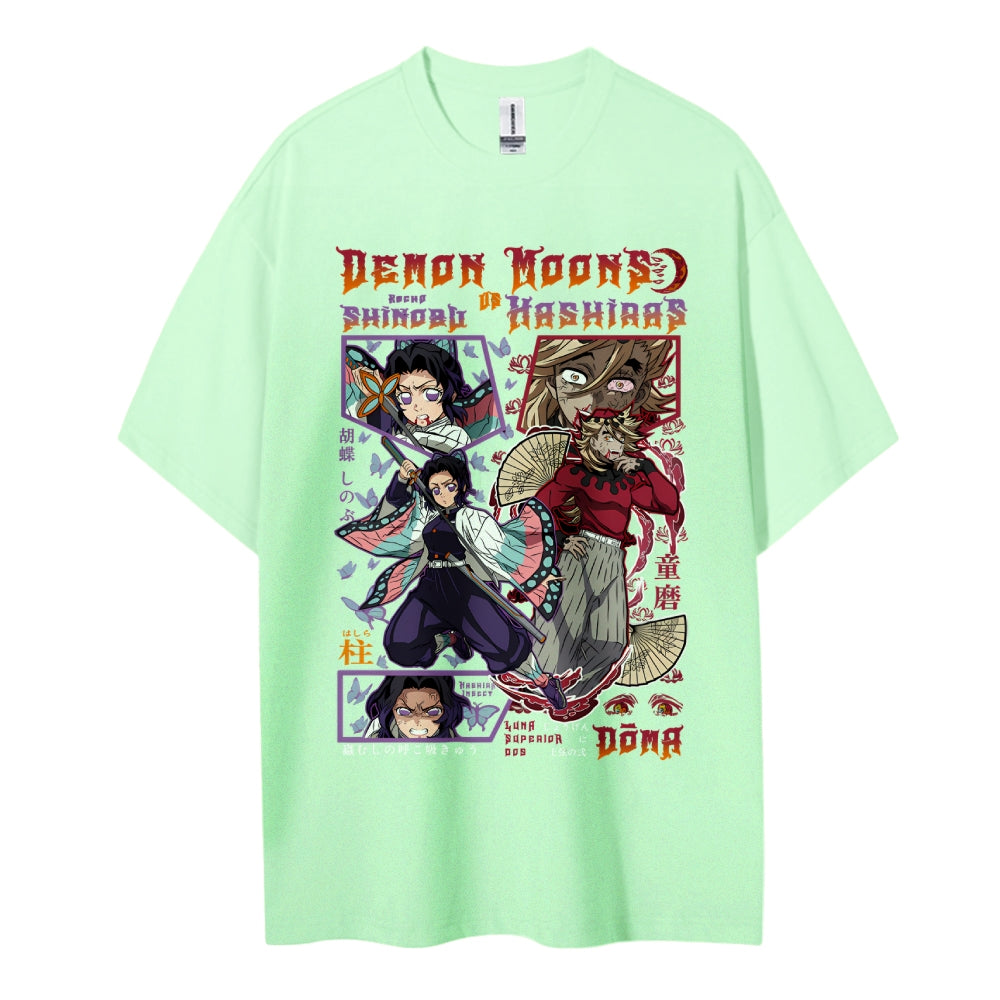 Demon Slayer Cotton Unisex Crew Neck Anime T-Shirt