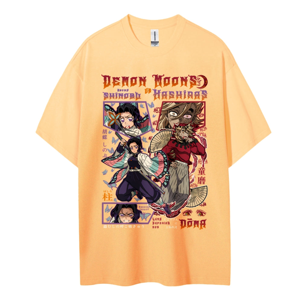 Demon Slayer Cotton Unisex Crew Neck Anime T-Shirt