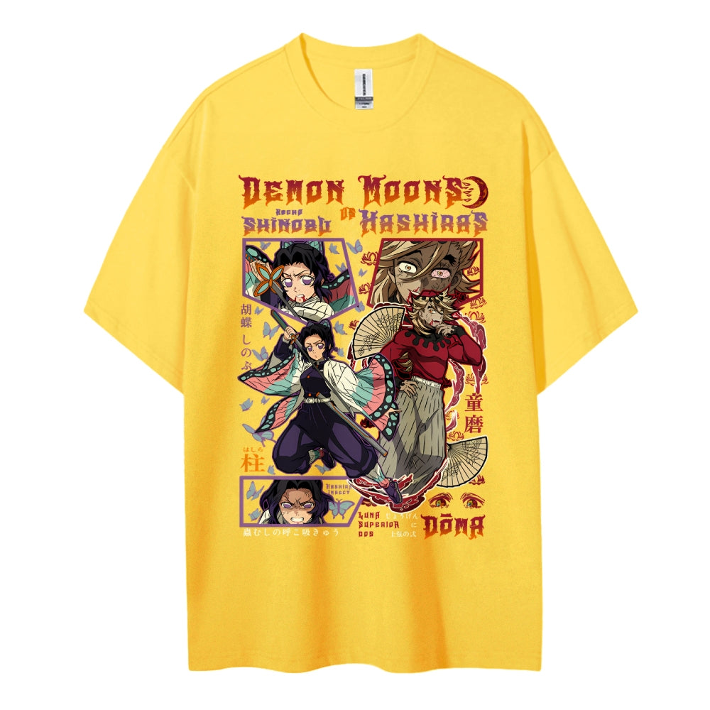 Demon Slayer Cotton Unisex Crew Neck Anime T-Shirt