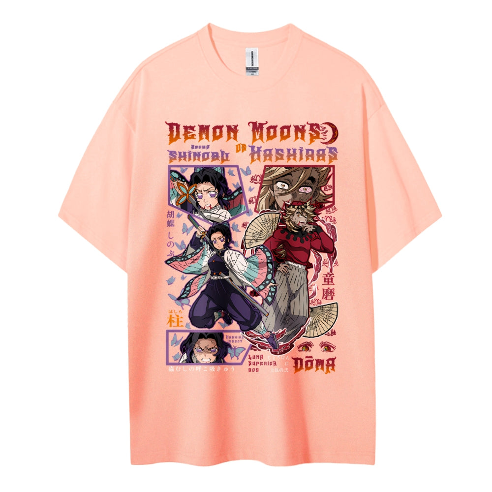 Demon Slayer Cotton Unisex Crew Neck Anime T-Shirt