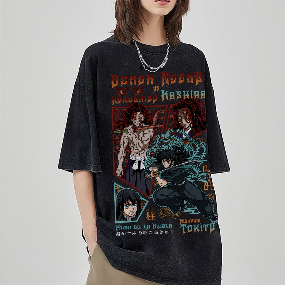 Vintage Oversized T-Shirt Demon Slayer