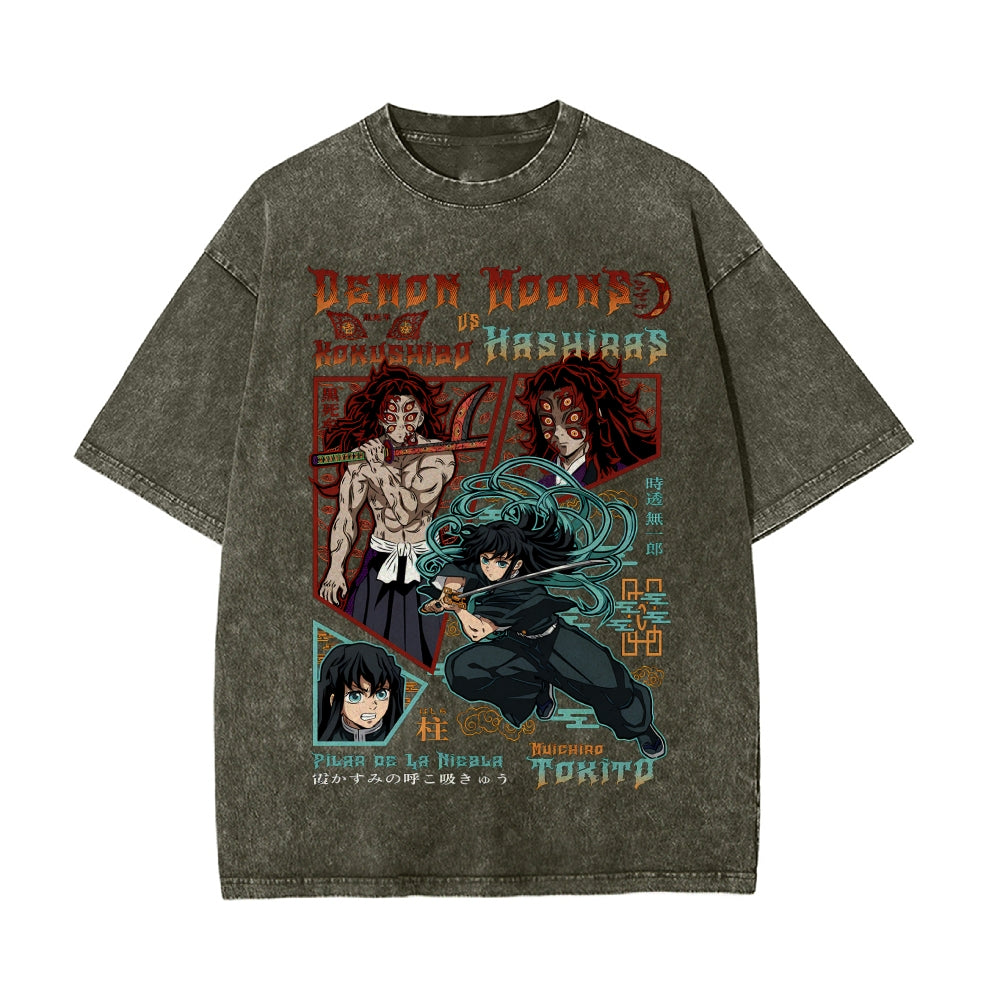 Vintage Oversized T-Shirt Demon Slayer