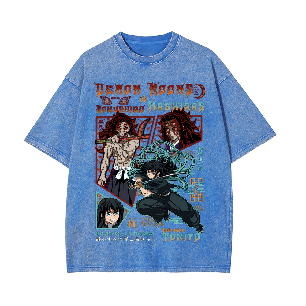 Vintage Oversized T-Shirt Demon Slayer